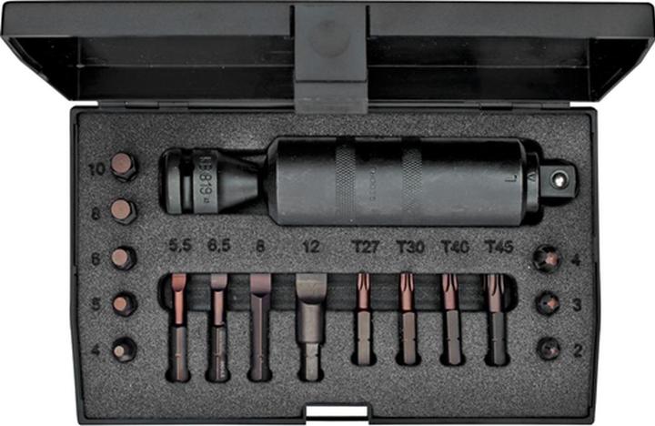 Actual product image Gedore Screw loosener set 1/2. 18 pcs.