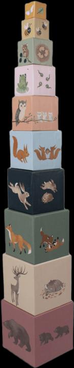 Actual product image Filibabba Stacking blocks - Nordic animals (FI-02177)
