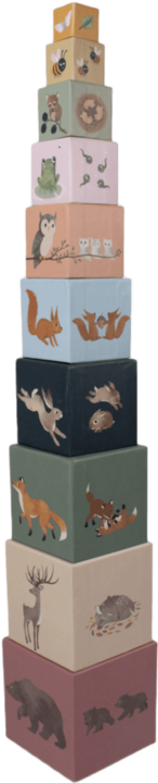 Produktbild Filibabba Stacking blocks - Nordic animals (FI-02177)