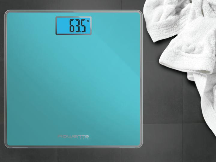 Actual product image Rowenta Classic BS1503 Square Turquoise Electronic personal scale (160 kg)