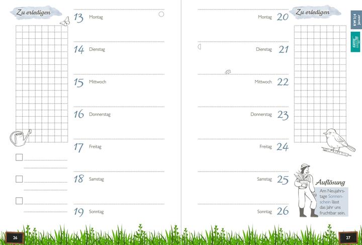 Image du produit Durchs Jahr 2026 mit KAFFEE ODER TEE