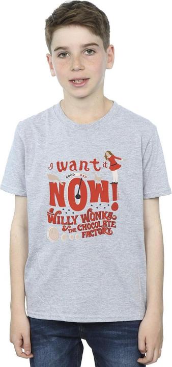 Produktbild Willy Wonka & the Chocolate Factory Verruca Salt I Want It Now TShirt Jungen (116)
