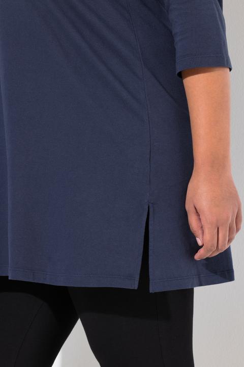 Actual product image Ulla Popken Classic A-Line 3/4 Sleeve Round Neck Knit Tunic (56)