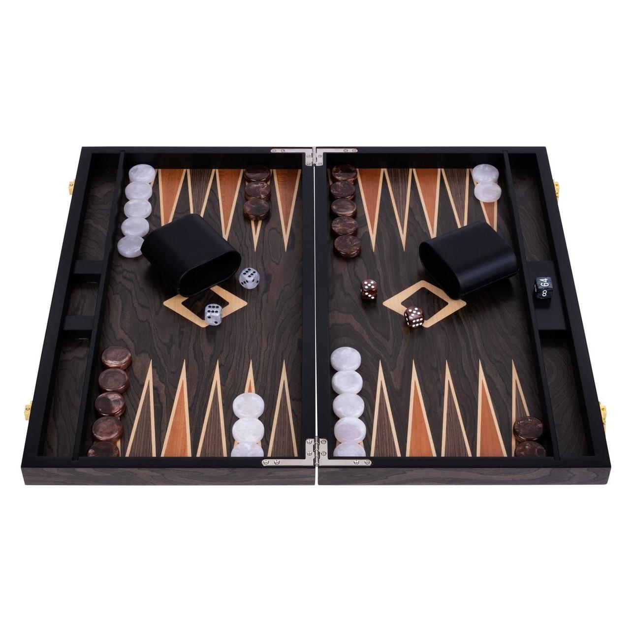 Longfield Games Backgammon 15 " Ebony Wood (250544) (2 Spelers)
