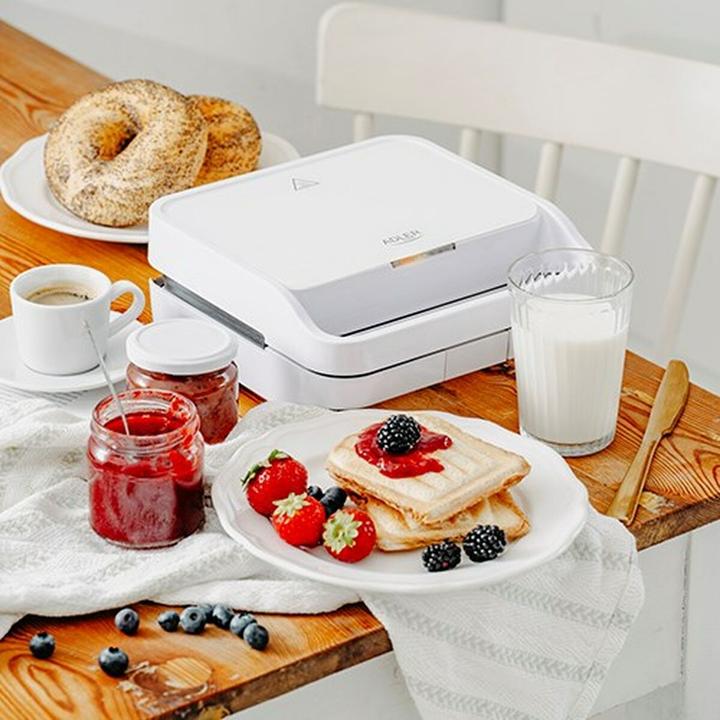 Produktbild Adler AD 3070W Sandwichtoaster Weiss