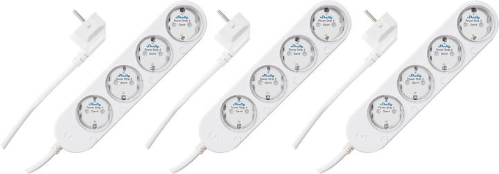 Produktbild Shelly Power Strip 4 Gen4, 4-fach Steckdosenleiste, weiss, WiFi, Bluetooth, Zigbee, Matter, Apple HomeKit