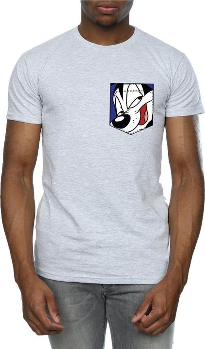 Immagine prodotto Looney Tunes Pepe Le Pew Face Faux Pocket Maglietta Uomo (M)