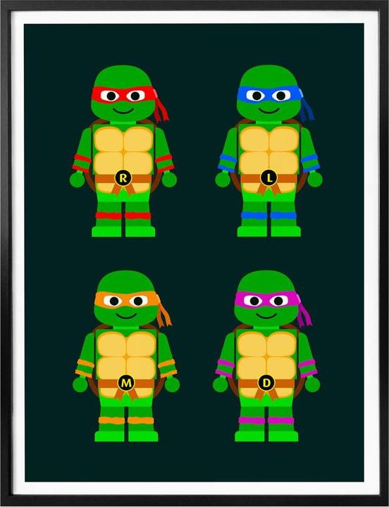 Produktbild Trenddeko Teenage Mutant Ninja Turtles Spielzeug (80 x 100 cm)