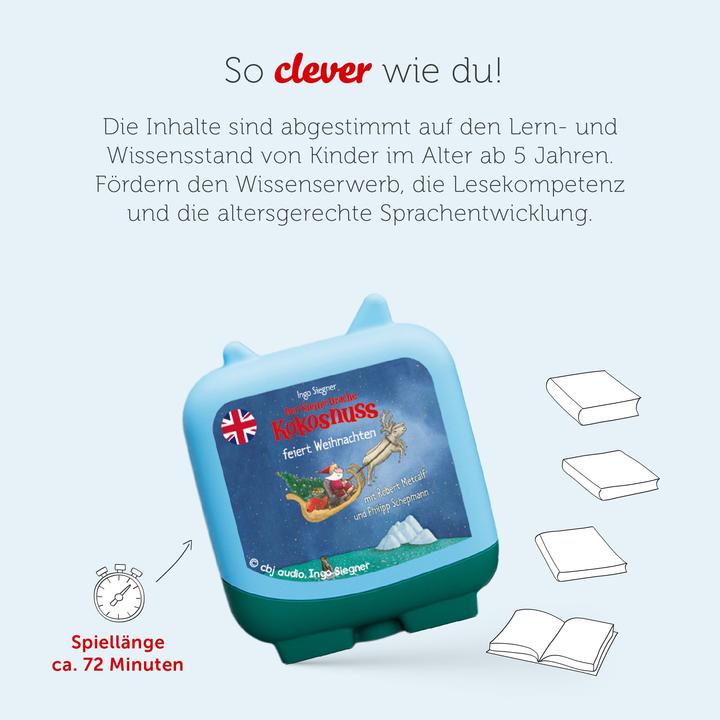 Produktbild Tonies Clever Tonie - Der kleine Drache Kokosnuss feiert Weihnachten (Deutsch, Englisch)