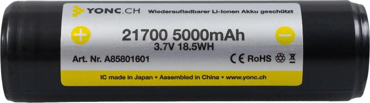 Actual product image Yonc 21700 Li-Ion battery with 5000 mAh (One size)