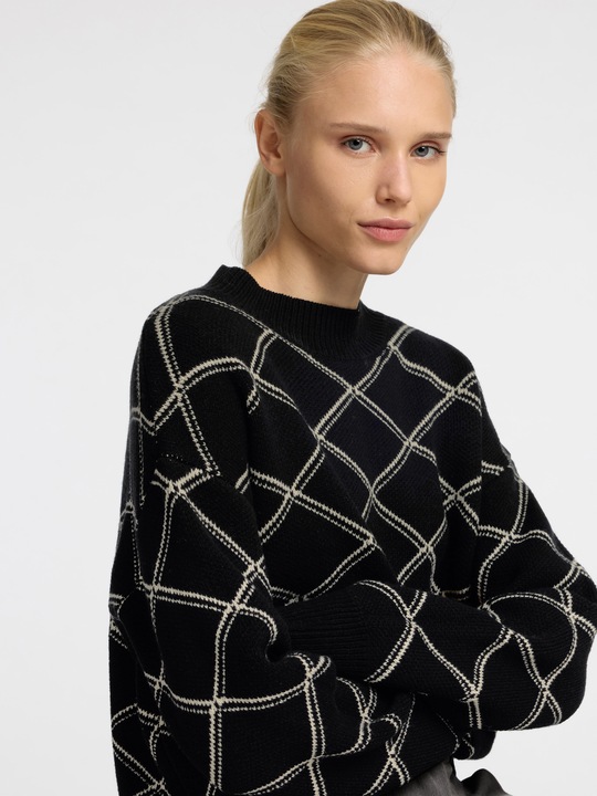 Produktbild Selected Femme Print Pullover mit hohem Kragen (XL)