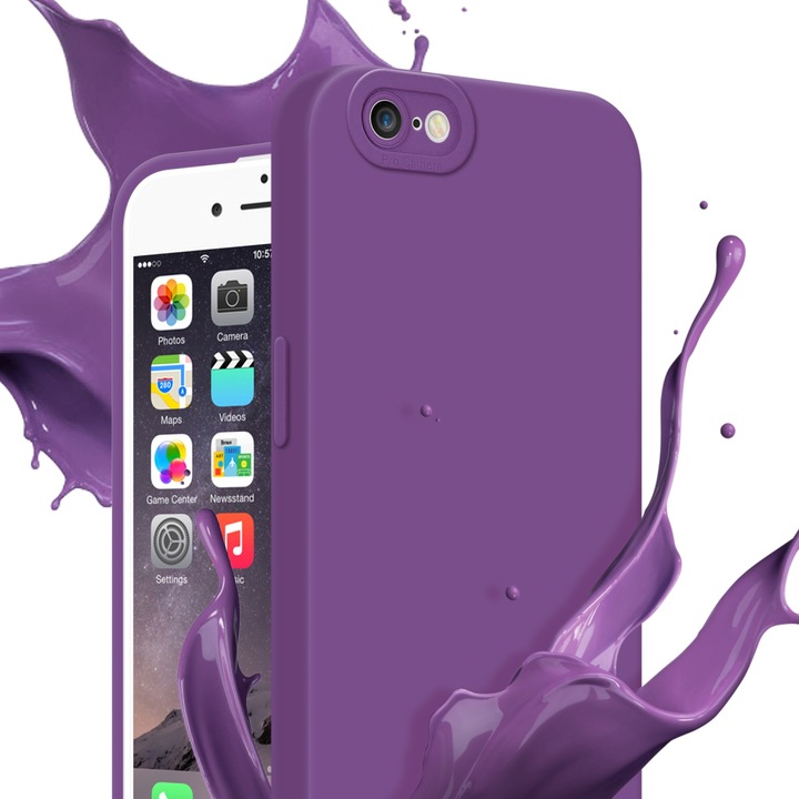 Productafbeelding Cadorabo Hoesje voor Apple iPhone 6 PLUS / 6S PLUS in TPU Fluid LM162 Style (Apple iPhone 6 Plus)