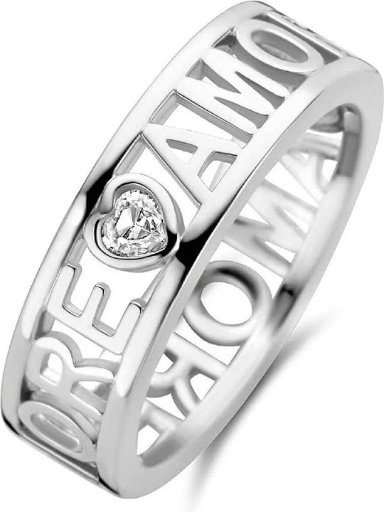 Ti Sento Milano Ring Amore with cubic zirconia 12227ZI (56)