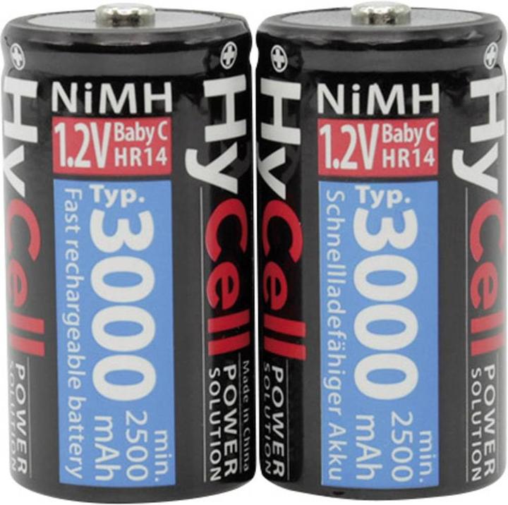 Produktbild HyCell Baby (C)-Akku NiMH HR14 3000 m (2 Stk., C, 2500 mAh)