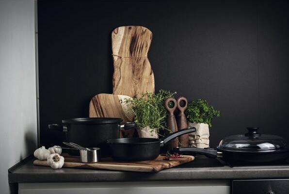 Produktbild AMT GASTROGUSS Wok induktionsgeeignet ø: 360 mm mit Seitengriffe (36 cm, Wok Pfanne)