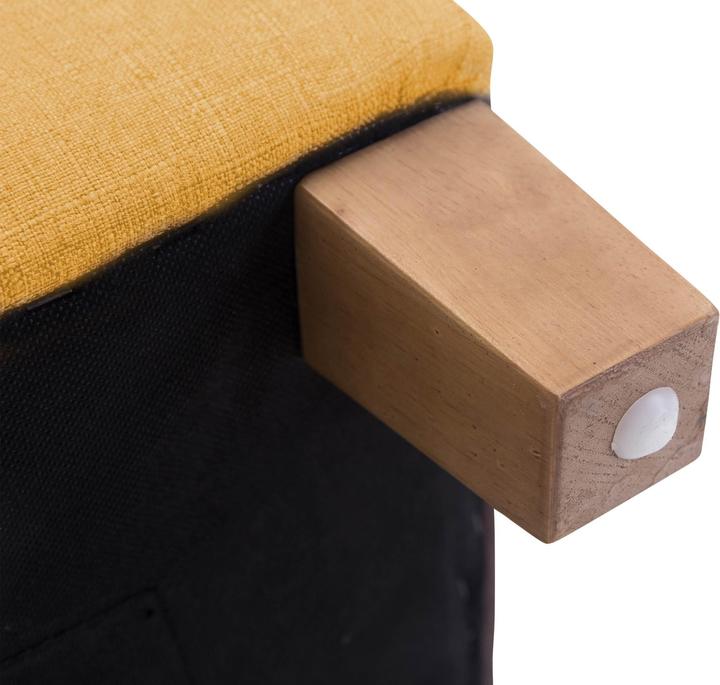 Actual product image Swisshandel24 Stool Pharaoh, antique-light, yellow