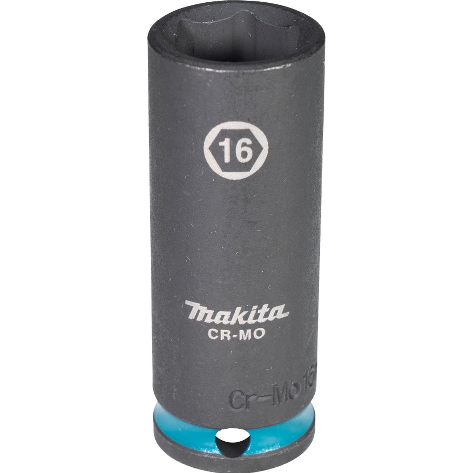 Makita, Chiave a bussola + esagonale, Chiave a bussola SW16 Impact Nero