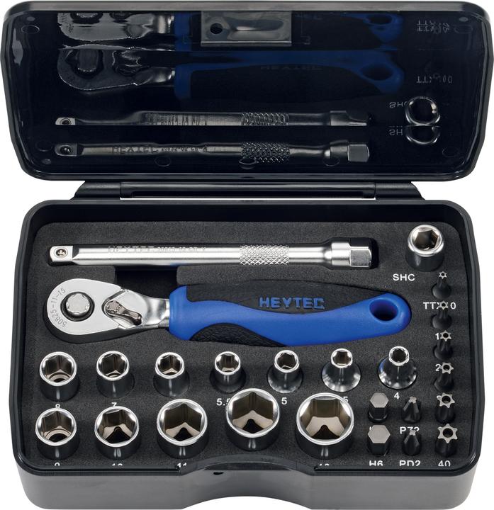 Actual product image HEYTEC Socket set, 25 pcs.