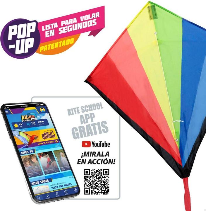 Produktbild Eolo Drachen Pop-Up Diamond 56 x 59 x 2 cm