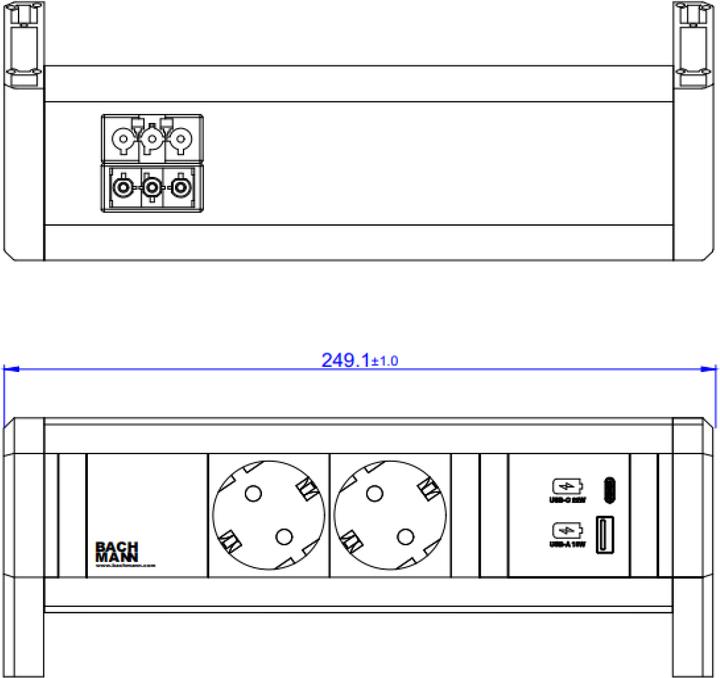 Actual product image Bachmann 902.0290 (4x, CEE 7/3)