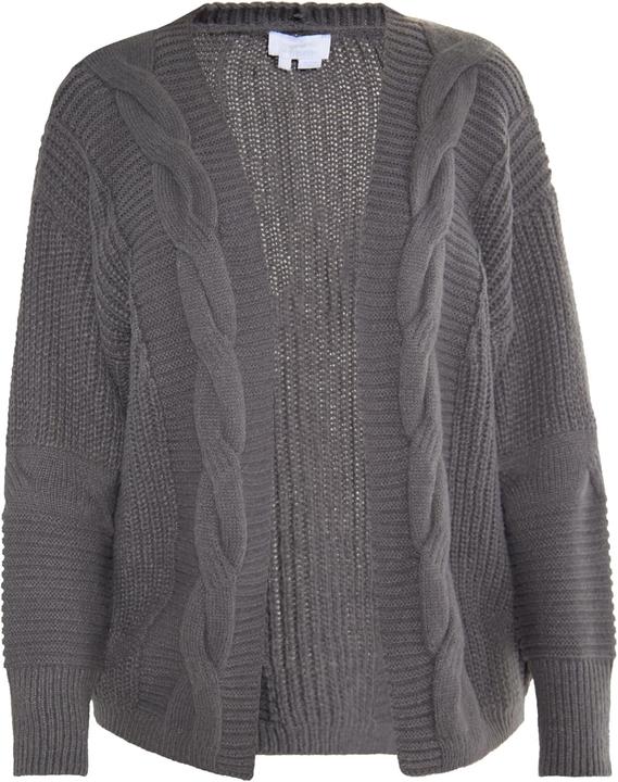 Actual product image Imane Soft, Chunky Cable Knit Sweater with Rib Pattern and Oversized Fit (S, XS)
