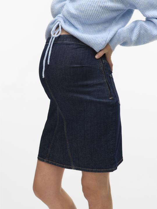 Actual product image Mamalicious High waist short skirt denim skirt (XXL)