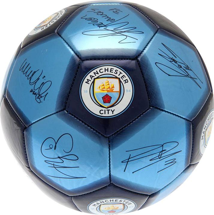 Manchester City FC Unterschrift Fussball (5)
