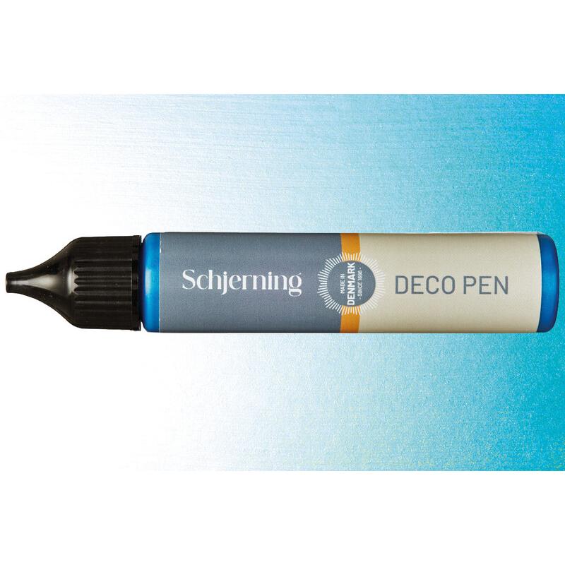Thumbnail - Schjerning, Künstlerfarbe + Bastelfarbe, Pearl Pen eisblau 28ml (Marineblau, 28 ml)