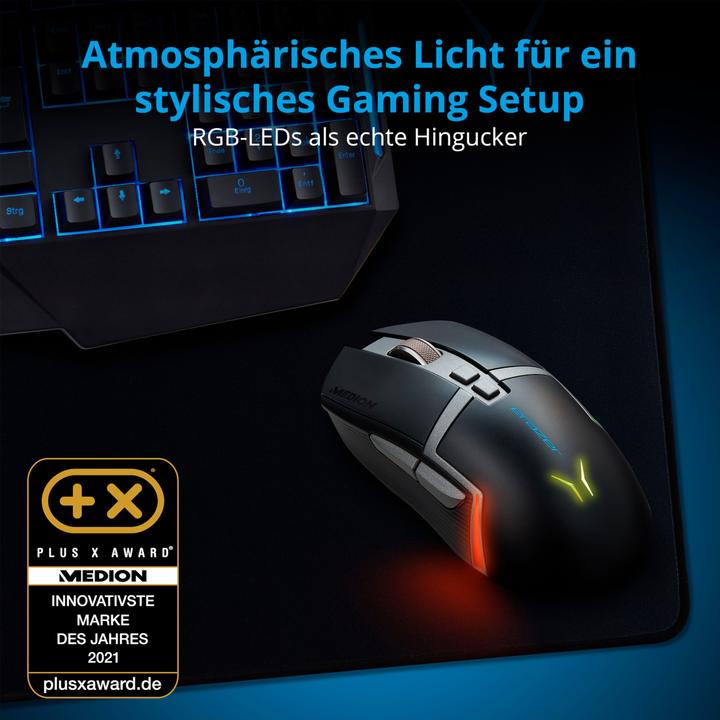 Produktbild Medion Erazer Supporter P13 (Kabelgebunden, Kabellos)