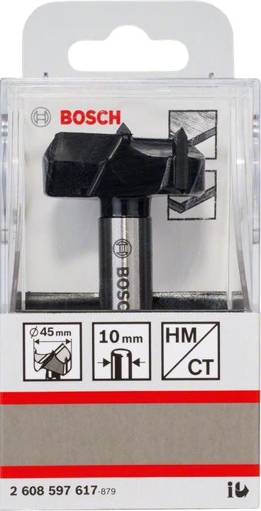 Produktbild Bosch Professional Zubehör Kunstbohrer HM, 45 x 90 mm, d 10 mm (10 mm)