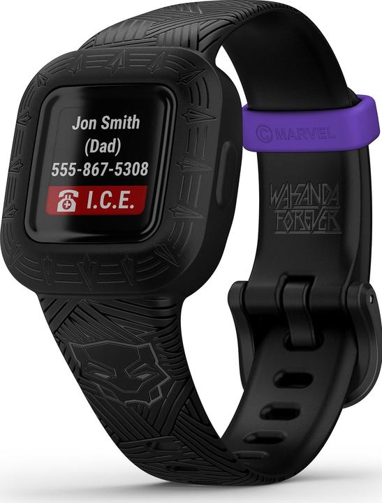 Actual product image Garmin Vivofit jr. 3 Marvel Black Panther (20 mm)