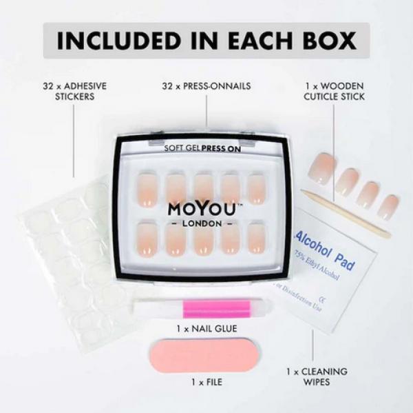 Actual product image MoYou London Soft Gel Press-Ons (Artificial nails, Timeless Tips)