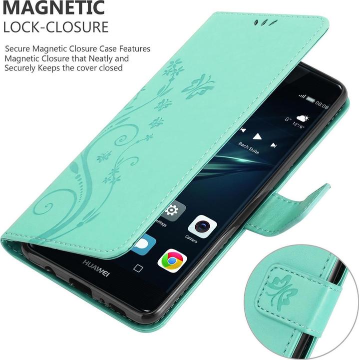 Actual product image Cadorabo Flower Book Cover (Huawei P9)
