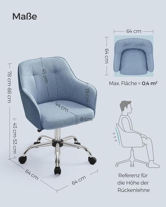 Immagine prodotto Songmics Ergonomischer Drehstuhl für Homeoffice