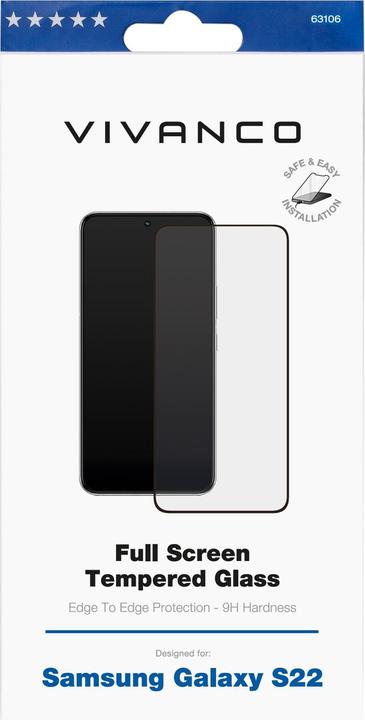 Actual product image Vivanco Display protection glass Galaxy S22 (1 Piece, Samsung Galaxy S22, Samsung Galaxy S23)
