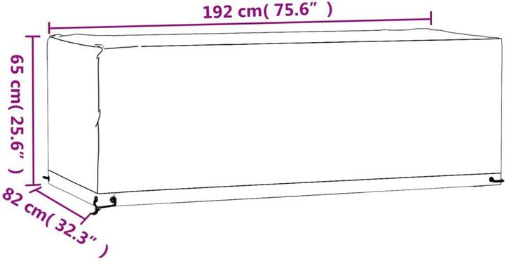 Image du produit vidaXL Gartenmöbel Abdeckung