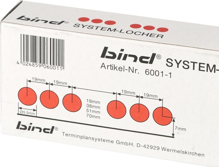 Actual product image Bind System punch timer