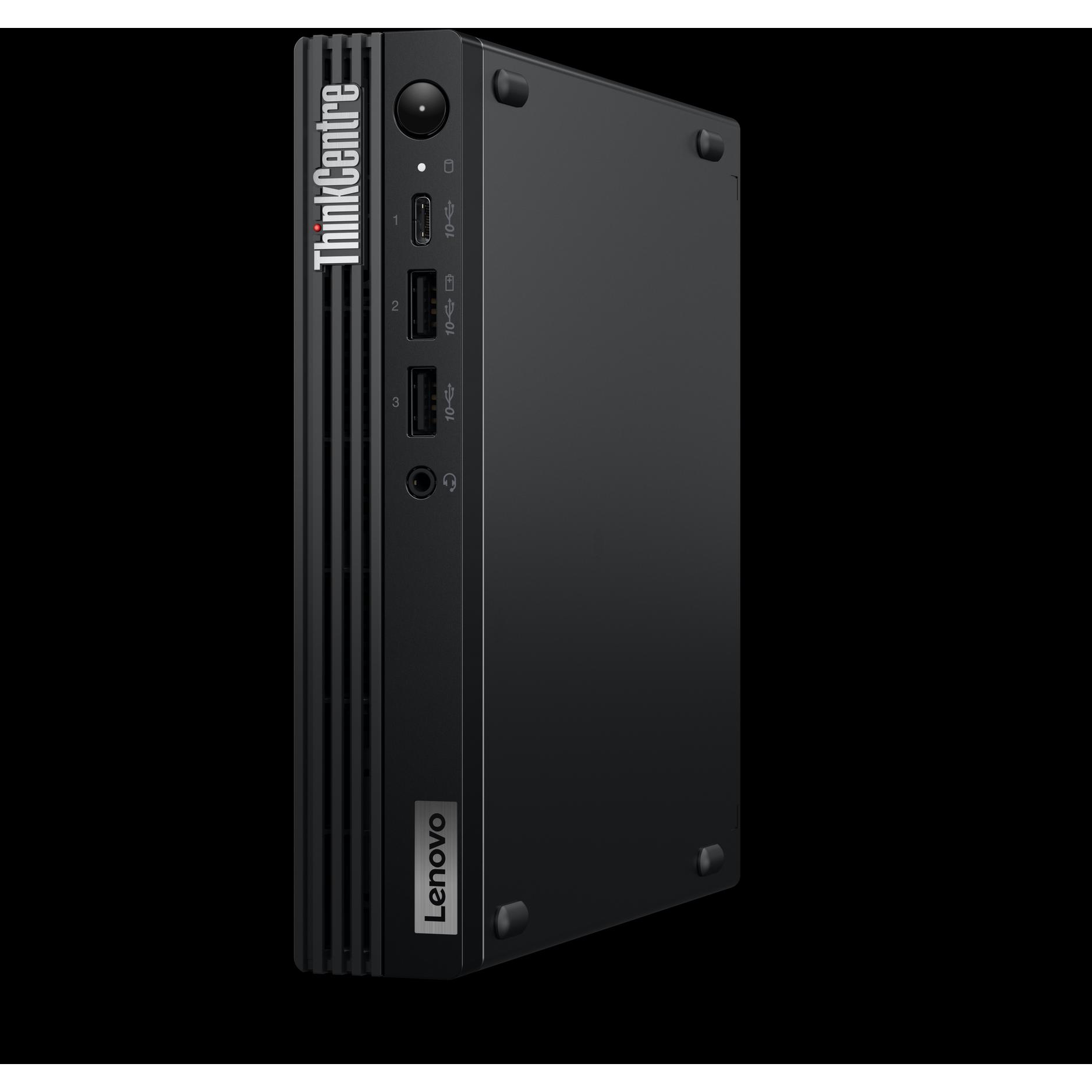 Lenovo ThinkCentre M75q Gen 5 (AMD Ryzen 5 8500GE, 16 GB, 512 GB, Radeon 740M), PC, Schwarz