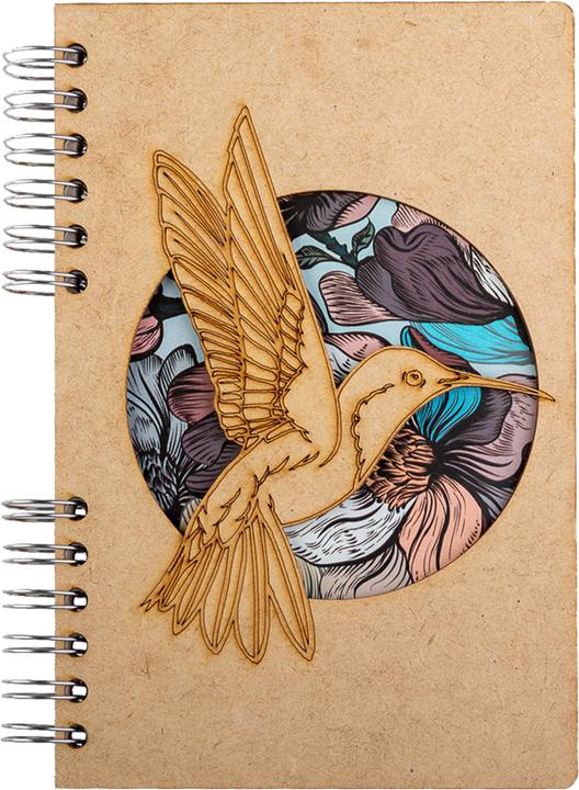 Immagine prodotto Komoni Taccuino / Fiore di colibrì / A5 / vuoto (A5, Nessuna, Copertina rigida)