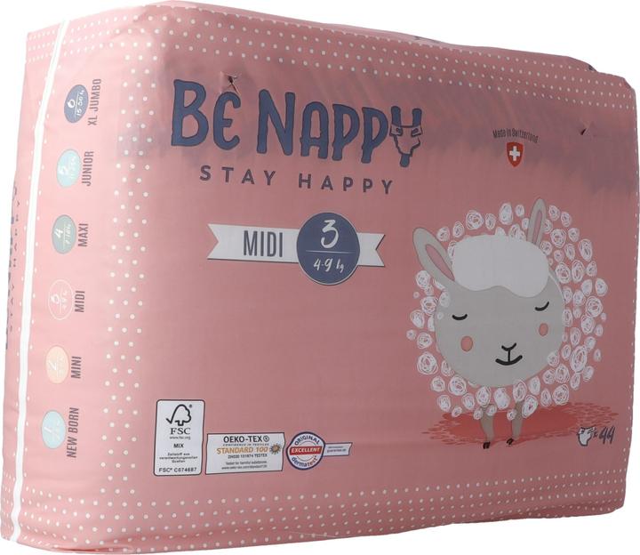 Actual product image Be Nappy Diaper (Size 3, Pack, 44 Piece)