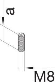 Actual product image Tehalit Levelling pin (Duct, 12 cm)