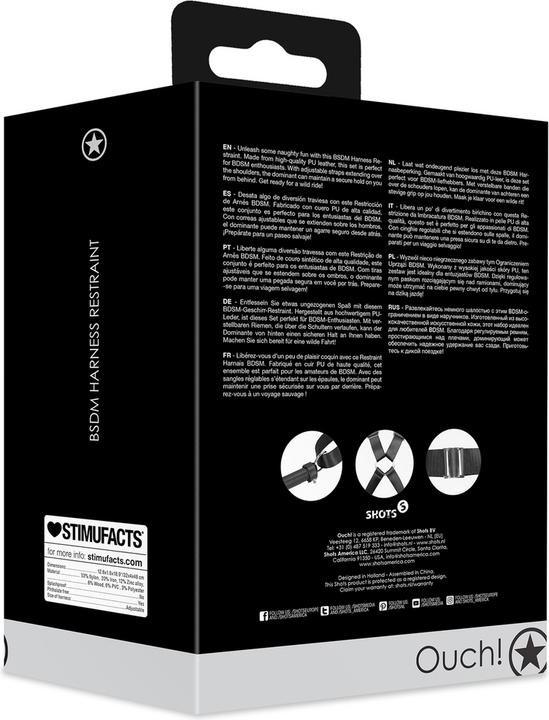 Image du produit Ouch! Harnais de contention BSDM - Noir