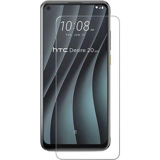 MU Budget Schutzglas Displayschutz (1 Stück, HTC Desire 20 Pro), Smartphone Schutzfolie, Transparent