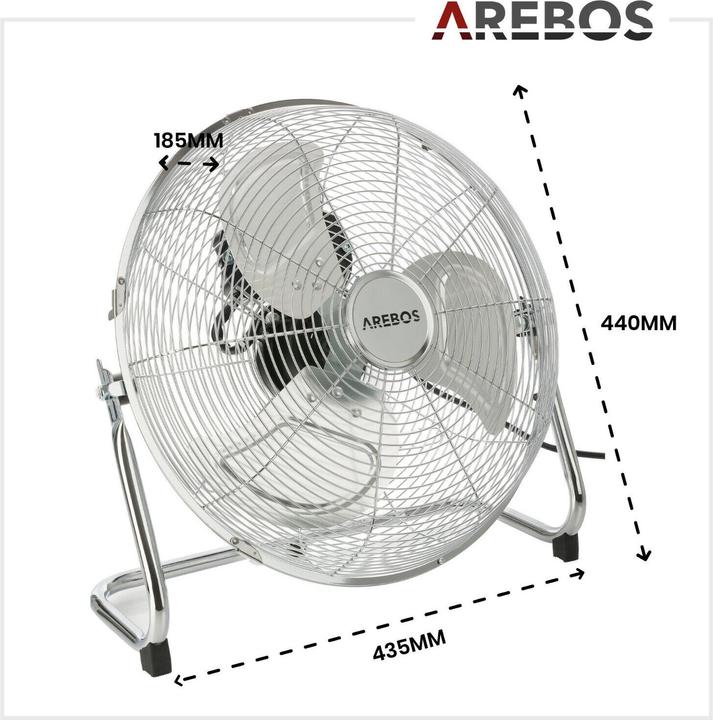 Image du produit Arebos Ventilateur de sol (59 dB)