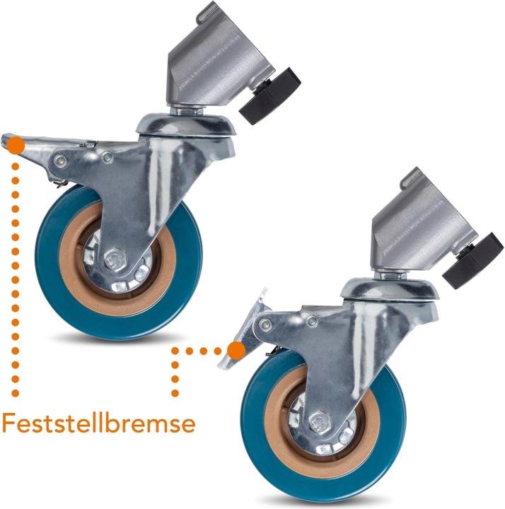 Produktbild Walimex pro pro 23093 Stativrollen Pro 7522 3er-Set 75mm (Stativfuss)