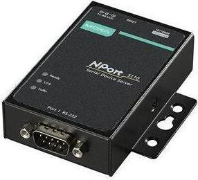 Produktbild Moxa NPORT 5110 - RS-232-Geräteserver mit 1 Anschluss, Betriebstemperatur 0 bis 55 °C