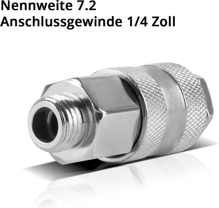 Actual product image Stahlwerk Compressed air quick coupling