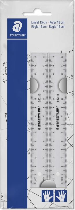 Staedtler 562 152 PB Righello 2 pezzi (15 cm, Materiale sintetico)
