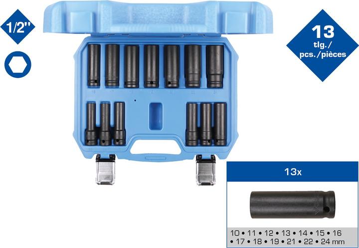 Actual product image Brilliant Tools BT022625 (19 mm, 12 mm, 24 mm, 14 mm, 22 mm, 16 mm, 23 mm, 10 mm, 21 mm, 18 mm, 17 mm, 11 mm, 15 mm, 13 mm, 20 mm)