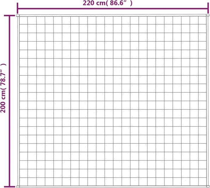 Immagine prodotto vidaXL Gewichtsdecke (220 x 200 cm)